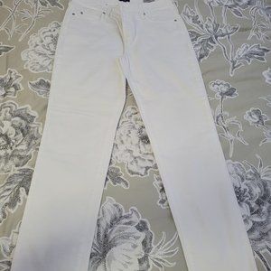 NYDJ White Skinny Ankle 5-pocket Ankle Jeans Size 8 EUC